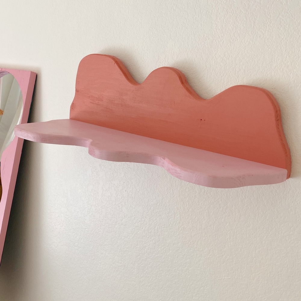 Two Tone Squiggle Wavy Floating Shelf 💖 - Picture 6 of 6